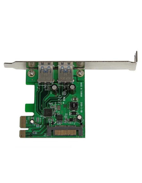 StarTech.com Adattatore scheda SuperSpeed USB 3.0 con 2 porte PCI Express (PCIe) con UASP - Alimentazione SATA