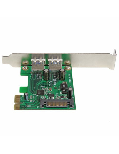 StarTech.com Adattatore scheda SuperSpeed USB 3.0 con 2 porte PCI Express (PCIe) con UASP - Alimentazione SATA