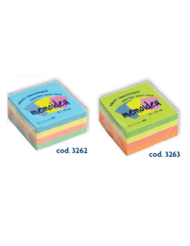 CUBO 75X75 COLORI NEON ASS  400 FG