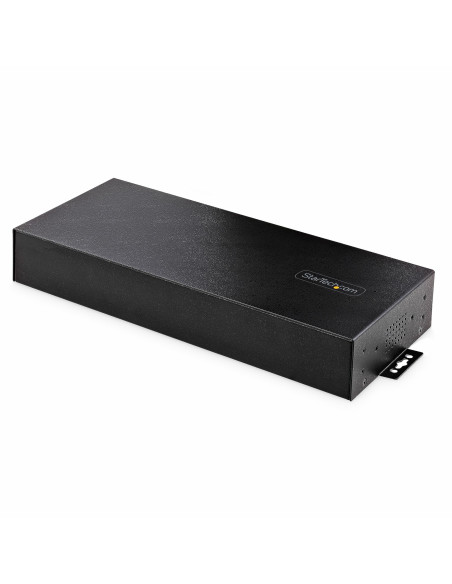 StarTech.com Hub USB Industriale 5Gbps a 16 porte con adattatore di alimentazione, enclosure in metallo, montabile, protezione E