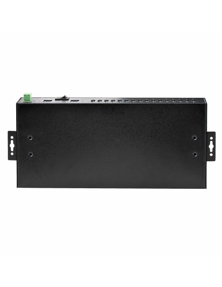 StarTech.com Hub USB Industriale 5Gbps a 16 porte con adattatore di alimentazione, enclosure in metallo, montabile, protezione E