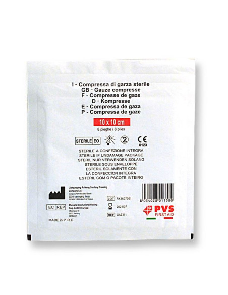 COMPRESSA GARZA 10X10 STERILE