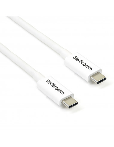 StarTech.com Cavo Thunderbolt 3 da 2m, 20Gbps, 100W PD, 4K, Certificato Thunderbolt, Compatibile con Thunderbolt 4/USB 3.2/DP Al