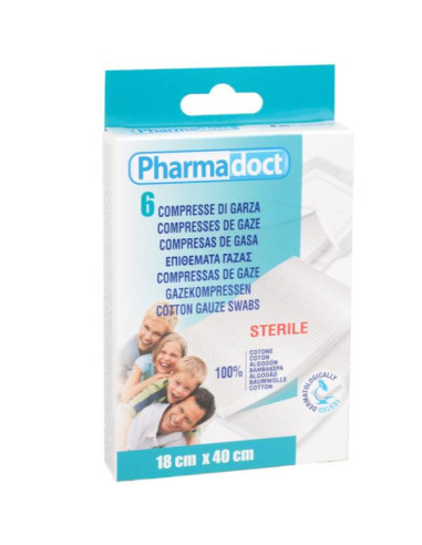 CF6 COMPRESSE GARZA 18X40CM