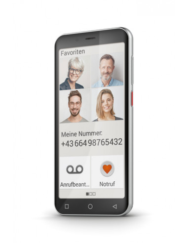 Emporia emporiaSMART5.mini 12,6 cm (4.95") SIM singola Android 13 4G USB tipo-C 4 GB 64 GB 2500 mAh Nero