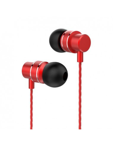 AURICOLARI CON MICROFONO LENOVO METAL EARBUDS RED