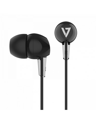V7 HA200 cuffia e auricolare Cuffie Cablato In-ear MUSICA Nero