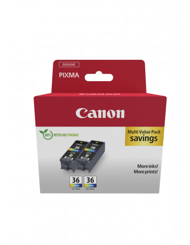 Canon 1511B025 cartuccia d'inchiostro 2 pz Originale Nero, Ciano, Magenta, Giallo