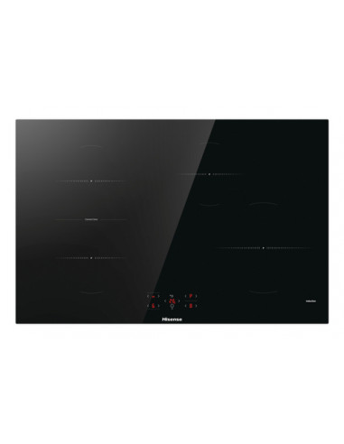 Hisense HI8421BSC piano cottura Nero Da incasso 80 cm Piano cottura a induzione 4 Fornello(i)