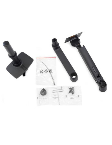 LX DESK LCD ARM TALL MATTE BLACK