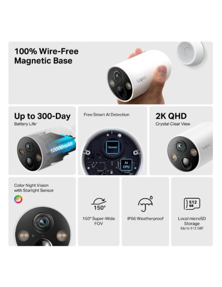SMART WIRE-FREE SECURITY CAMERA