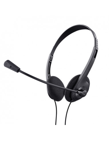Trust 24659 cuffia e auricolare Cablato A Padiglione Musica e Chiamate Nero