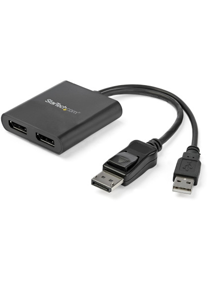 StarTech.com Hub MST DisplayPort a 2 Porte - Adattatore Multi-Monitor DP 1.2 - Sdoppiatore\Splitter Video DisplayPort 4K 30Hz o 