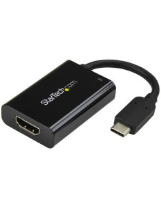 StarTech.com Adattatore video USB-C a HDMI con Power Delivery - 60 Watt - Nero