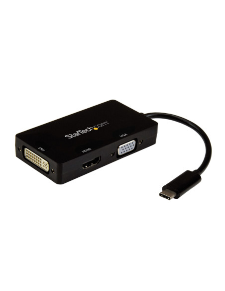 StarTech.com Adattatore Multiporta USB-C - Scheda Grafica Esterna 3 in 1 USB Tipo-C a HDMI, DVI o VGA