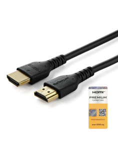 StarTech.com Cavo HDMI 2.0 certificato Premium da 1m - Cavo video HDMI con Ethernet ad alta velocità - UHD 4K 60Hz HDR - Cavo H