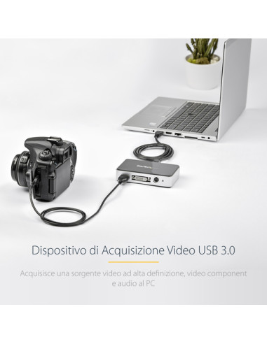 StarTech.com Scheda Acquisizione Video Grabber / Cattura video esterna USB 3.0 - HDMI / DVI / VGA / Component HD - 1080p 60fps