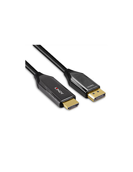 Lindy 40932 cavo e adattatore video 3 m DisplayPort HDMI Nero