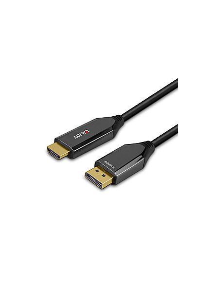 Lindy 40932 cavo e adattatore video 3 m DisplayPort HDMI Nero