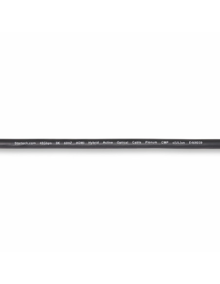 StarTech.com Cavo Ottico HDMI 2.1 Ibrido Attivo (AOC) da 15,2m, CMP, Classe Plenum, Cavo in fibra ottica 8K Ultra High Speed HDM