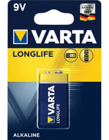 Varta Longlife Extra 9V Batteria monouso Alcalino