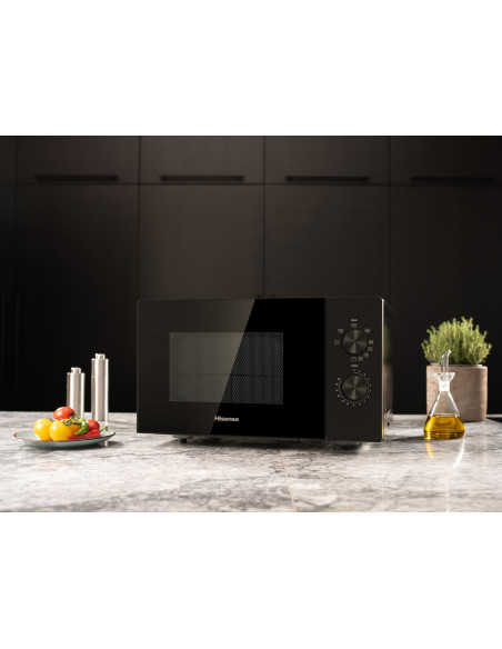 Hisense H20MOBP1G forno a microonde Nero Microonde con grill Superficie piana 20 L 700 W