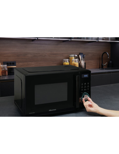 Hisense H23MOBSD1HG Nero Microonde con grill Superficie piana 23 L 800 W