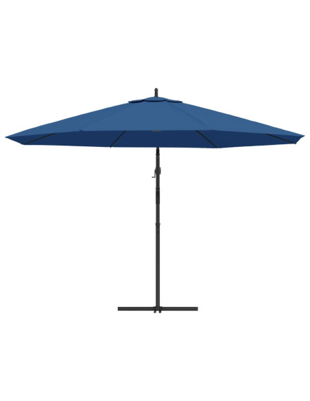 Ombrellone a Sbalzo con Palo in Alluminio 350 cm Blu