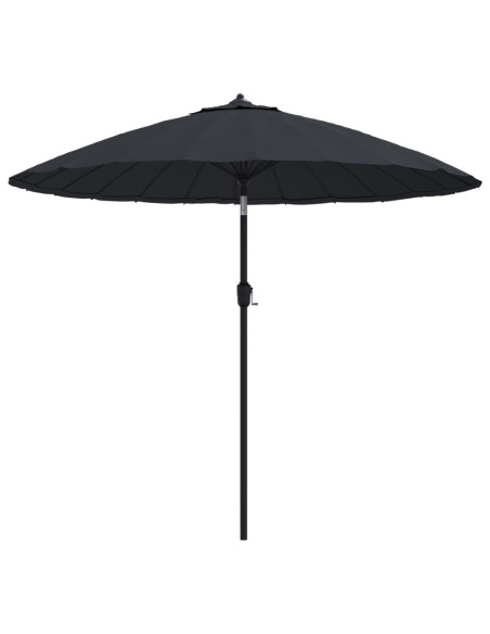 Ombrellone da Esterni con Palo in Alluminio 270 cm Nero