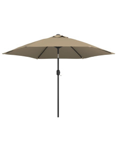 Ombrellone da Esterni con Palo in Metallo 300 cm Grigio Talpa