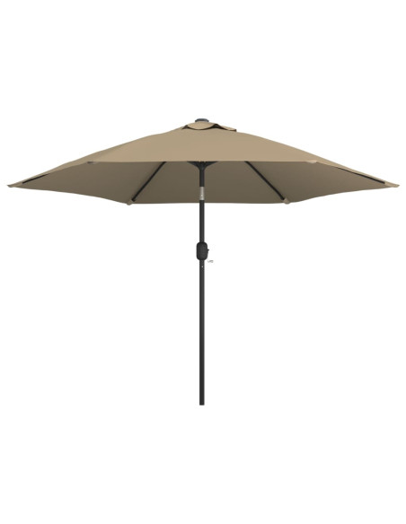 Ombrellone da Esterni con Palo in Metallo 300 cm Grigio Talpa