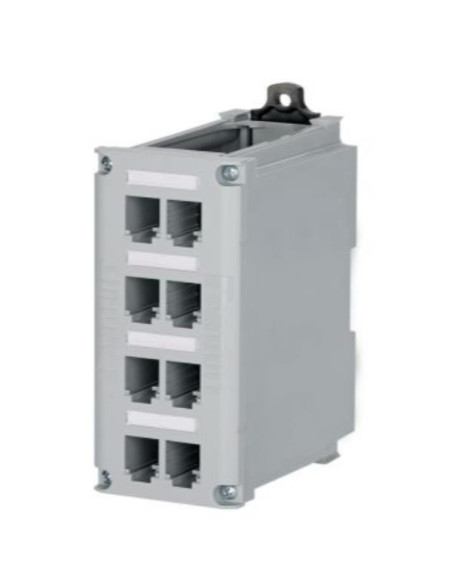 PANN.DIN PER 8 MINICOM GRIGIO