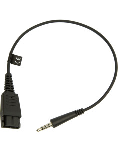 Jabra 8800-00-99 adattatore per inversione del genere dei cavi Quick Disconnect (QD) 3,5 mm Nero