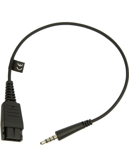Jabra 8800-00-99 adattatore per inversione del genere dei cavi Quick Disconnect (QD) 3,5 mm Nero