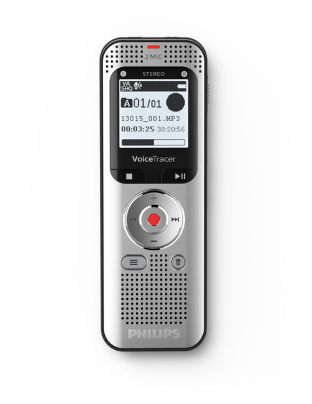 Philips Voice Tracer DVT2050/00 dittafono Flash card Argento
