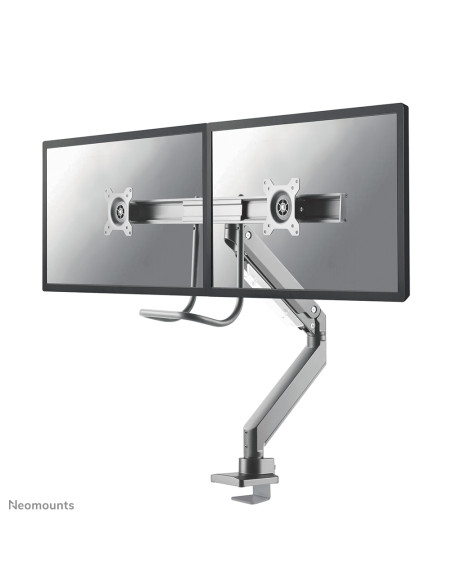 Neomounts NM-D775DXSILVER Braccio per monitor 10-32" - molla a gas - Topfix - 180°-stop