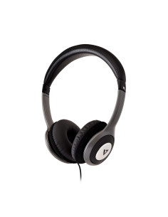 V7 HA520-2EP cuffia e auricolare Cuffie Cablato A Padiglione MUSICA Nero, Argento