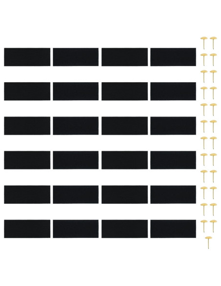 Tende Antimosche 2 pz per Porte con Magneti Nere 200x80 cm