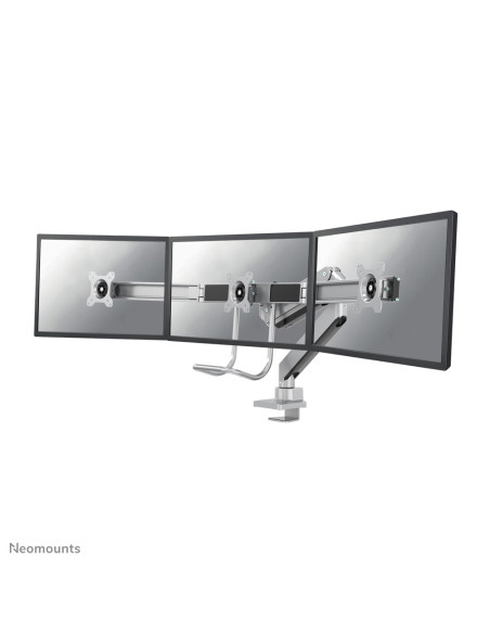 Neomounts NM-D775DX3SILVER Braccio per monitor 17-27" - molla a gas - Topfix - 180°-stop