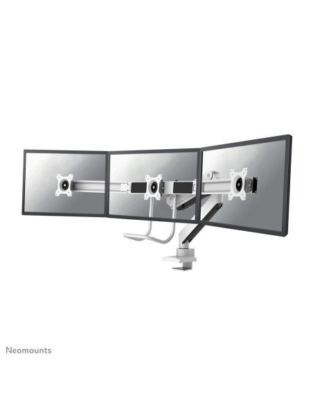 Neomounts NM-D775DX3WHITE Braccio per monitor 17-27" - molla a gas - Topfix - 180°-stop