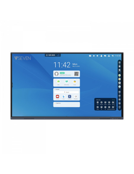V7 IFP6501- lavagna interattiva 165,1 cm (65") 3840 x 2160 Pixel Touch screen Nero