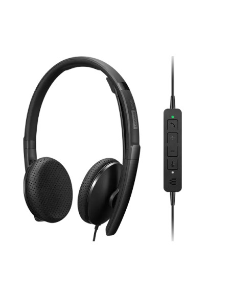 Lenovo 4XD1M39028 cuffia e auricolare Cablato A Padiglione USB tipo-C Nero