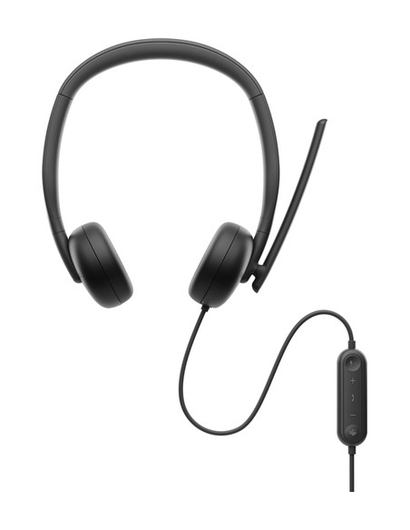 DELL WH3024 Auricolare Cablato A Padiglione Musica e Chiamate USB tipo-C Nero