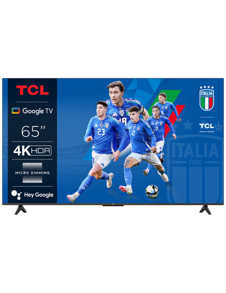 TCL P61 Smart TV Ultra HD 4K 65" 65P61B, Dolby Audio, Controlli vocali, Google TV