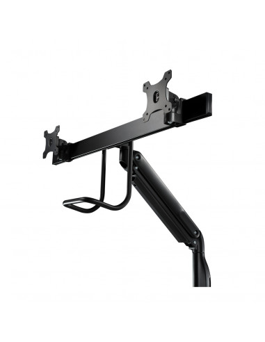 V7 Supporto con barra a molla a gas resistente per monitor doppio