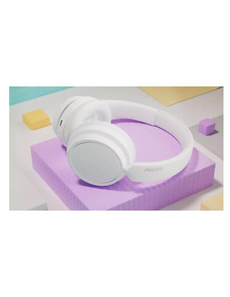 CUFFIA OVER-EAR WRLS BASS+ S5 WHITE