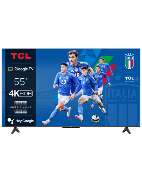 TCL P61 Smart TV Ultra HD 4K 55" 55P61B, Dolby Audio, Controlli vocali, Google TV