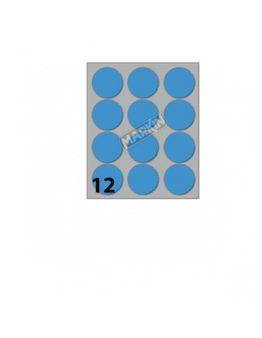 CONF10 BUSTE ETICHETTE 9 BLU DIAM34