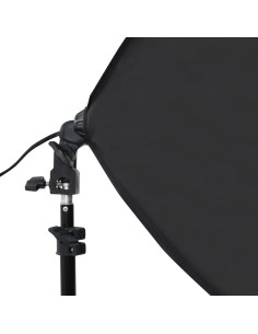 Kit per Studio Fotografico con Luci Softbox e Fondale 2