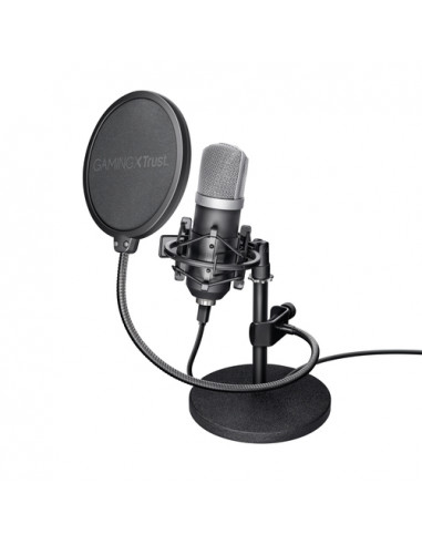 Trust 21753 microfono Nero Microfono da studio
